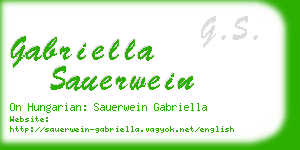 gabriella sauerwein business card